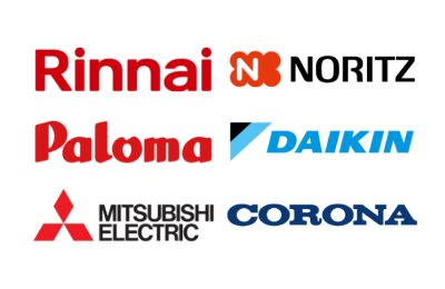 Rinnai NORITZ Paloma DAIKIN MITSUBISHIELECTRIC CORONA